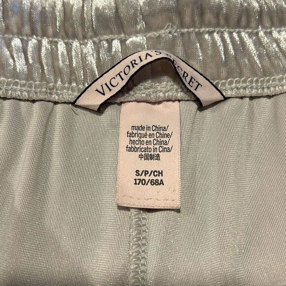 Victoria’s Secret Crushed Velvet Jogger Lounge Pants Small Silver Grey - Picture 4 of 7